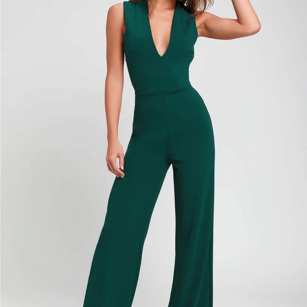 Dark green jumpsuit